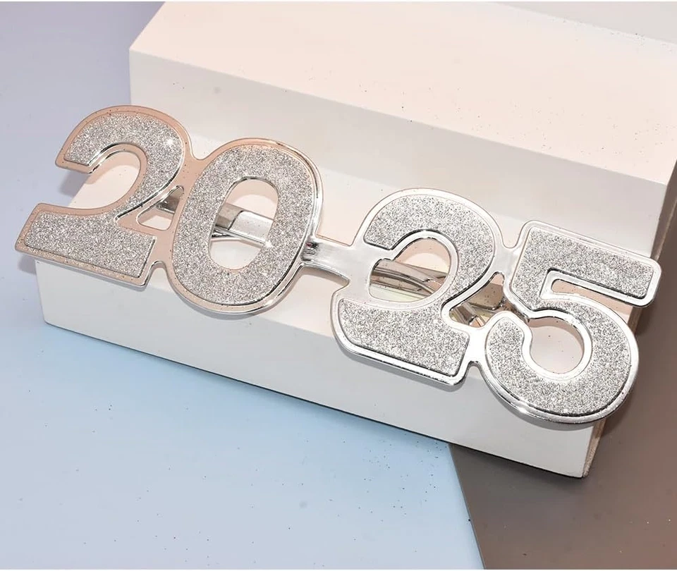 4 PIEZAS 2025 Gafas de Plástico Feliz Año Nuevo Gafas Graduación 2025 Clase de Foto 4 de 4