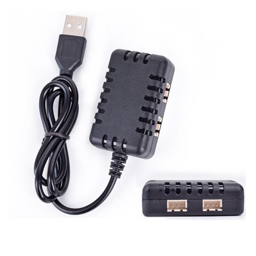 2x Lipo Battery 7.4V 2000mAh 2s T Plug Deans Connector + USB Charger for RC Car - Picture 2 of 10