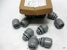 25 Pack of Non-Metallic  Liquid Tight Connector Conduit Connectors, 1/2 Inch
