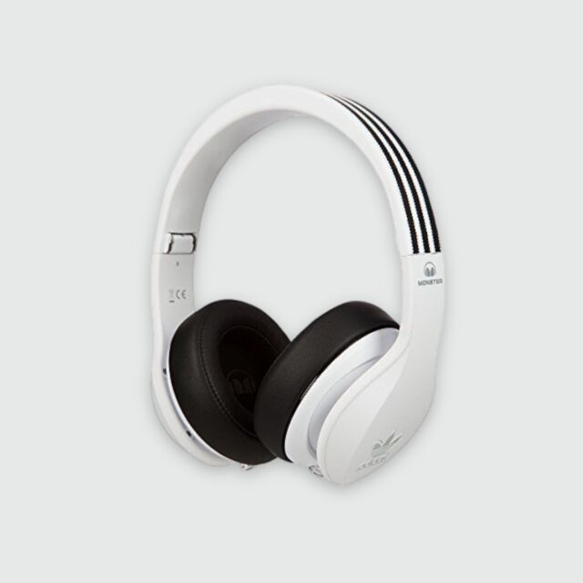 Adidas Originals by Monster Over-Ear Headphones Plug in White