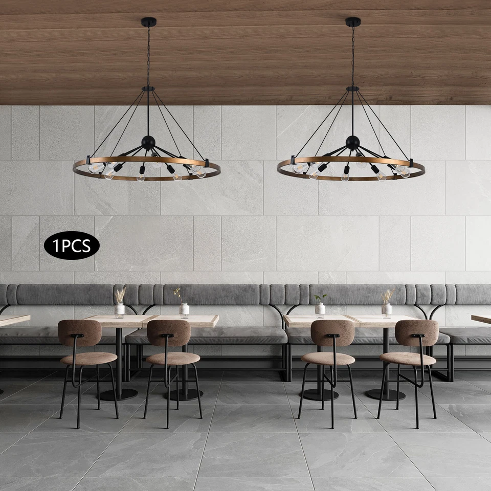 Candelabro pingente de teto moderno 8 luminárias 100 cm, Sputni meados do século - Imagem 2 de 4