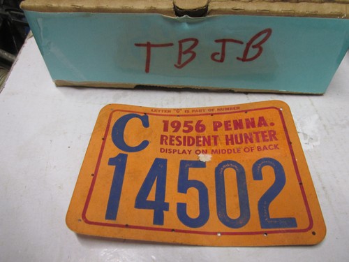 Permis De Chasse Original Pennsylvanie 1946 Avec Rapport Big Game - Vintage