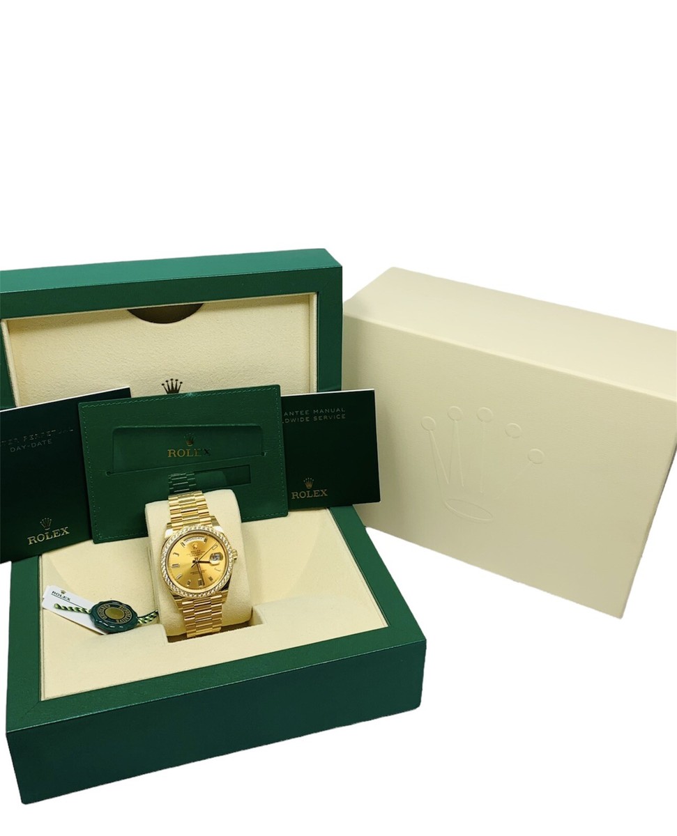 ロレックス 空箱 Rolex Day-Date 40MM President 228348 Factory Diamonds Complete Set