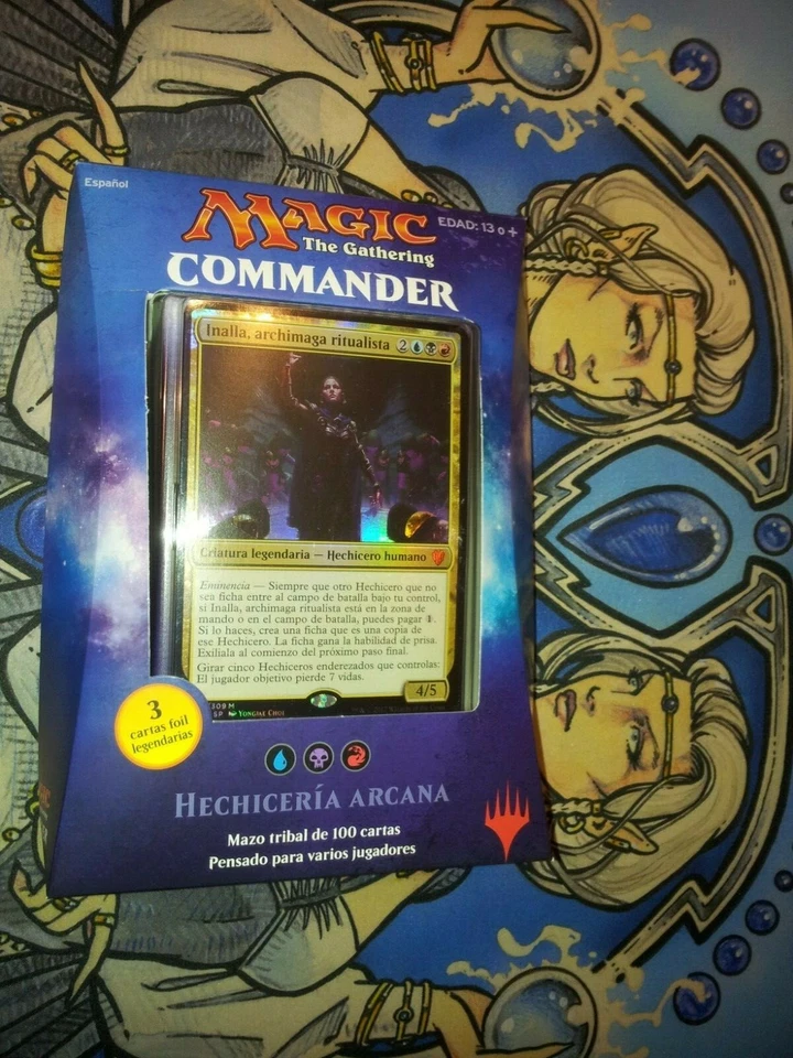 SPANISH Magic MTG 2017 Commander C17 Sealed Arcane Wizardry Deck The Gathering - Image 2 of 4