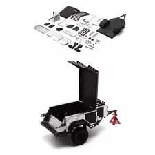 Metal Camping Trailer for 1/10 RC Crawler Car Traxxas TRX4 AXIAL SCX10 RC4WD New
