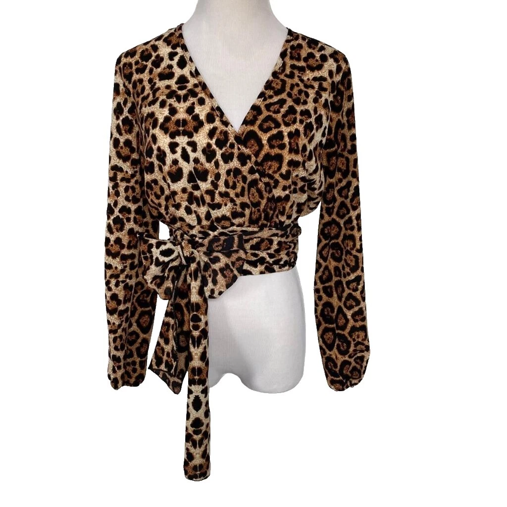 Animal Print Regular Size Tops for Women