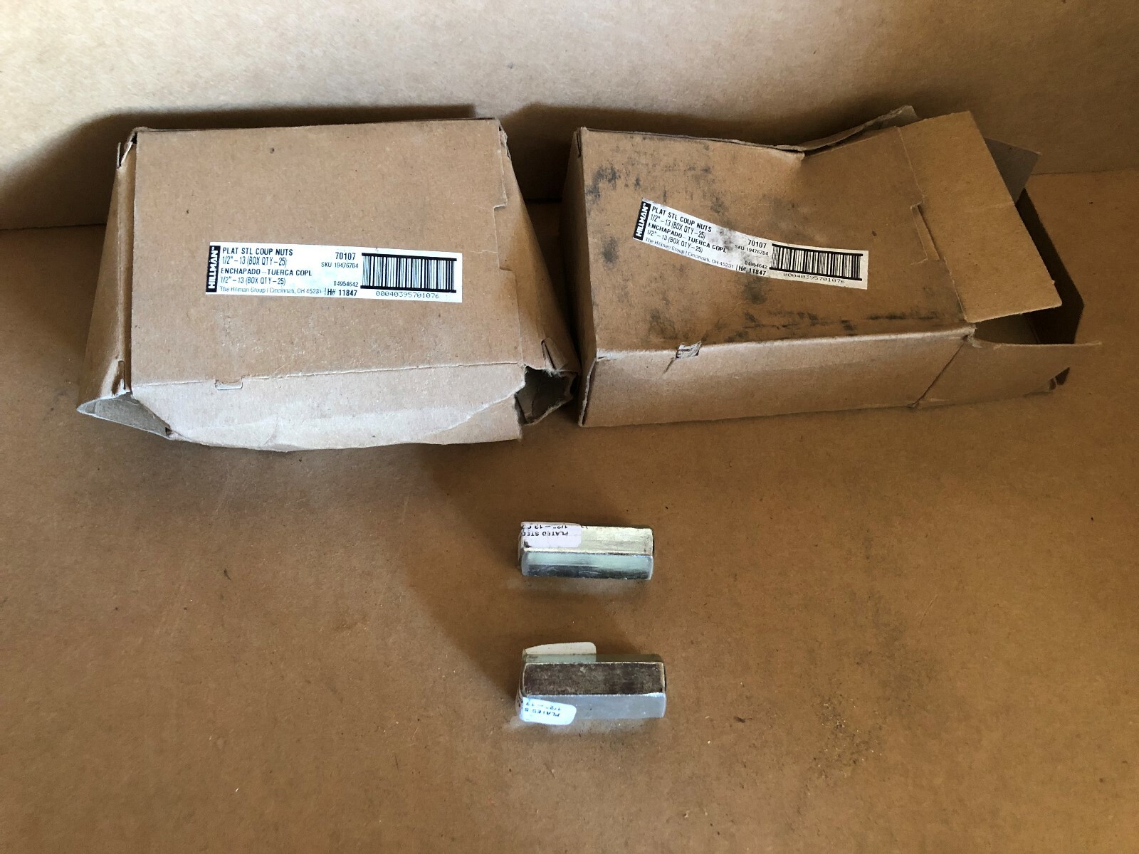 50 STEEL WORKS HILLMAN STEEL COUPLER NUTS 1/2"13 eBay