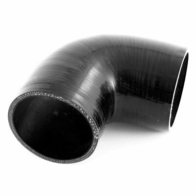 Automotive Sanitär Solutions 90 Grad Silikon Schlauchbogen 76 mm schwarz