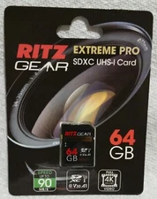 Ritz Gear Video Pro SD Card UHS-I SDXC Memory Card Extreme Pro