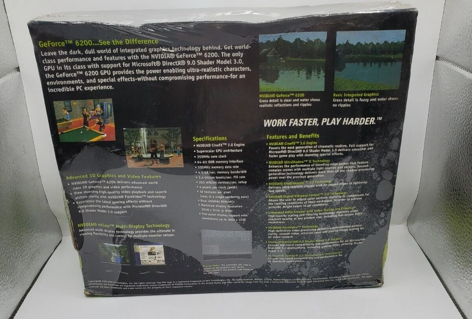 PNY Technologies GeForce 6200 128mb DDR Graphics Card New in box. Box has damage - Image 2 of 4