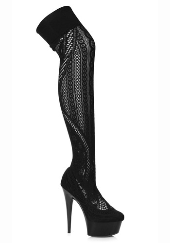 Ellie Shoes 609-MEI 6 Inch Stiletto Stocking Thigh High Boot