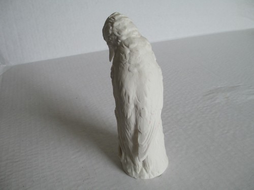 RARE-W. GOEBEL Woodpecker- 7" unglazed White porcelain -vintage 1967 - Picture 3 of 8