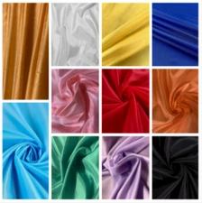 Polyester Lining Fabric Silk Habotai Fabric 60" Wide - By The Yard
