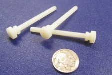 Nylon Plastic Thumb Screw, 10-32 x 2.0" Length, 21/64" Shoulder Dia, 50 Pc