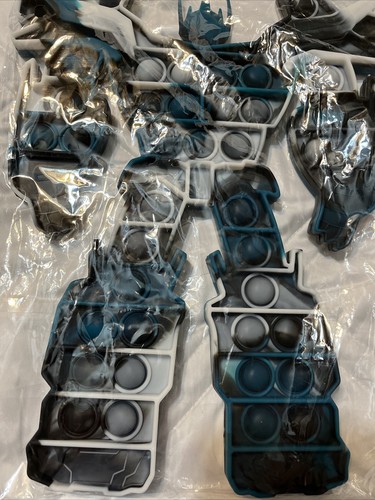Transformer-Big Pop Popper Fidget Toy-Jumbo Black/Aqua/White/Gray New - Picture 3 of 8