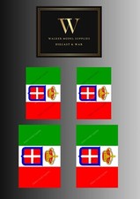 1:16 Echelle WW2 Italien Drapeau Sur 100% Cotton.model / Diorama Militaire Set 2