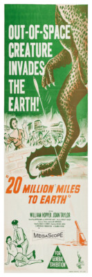 20 MILLION MILES TO EARTH - SKINNY POSTER - 6''X18'' BUY ANY 2 GET 1 FREE!!