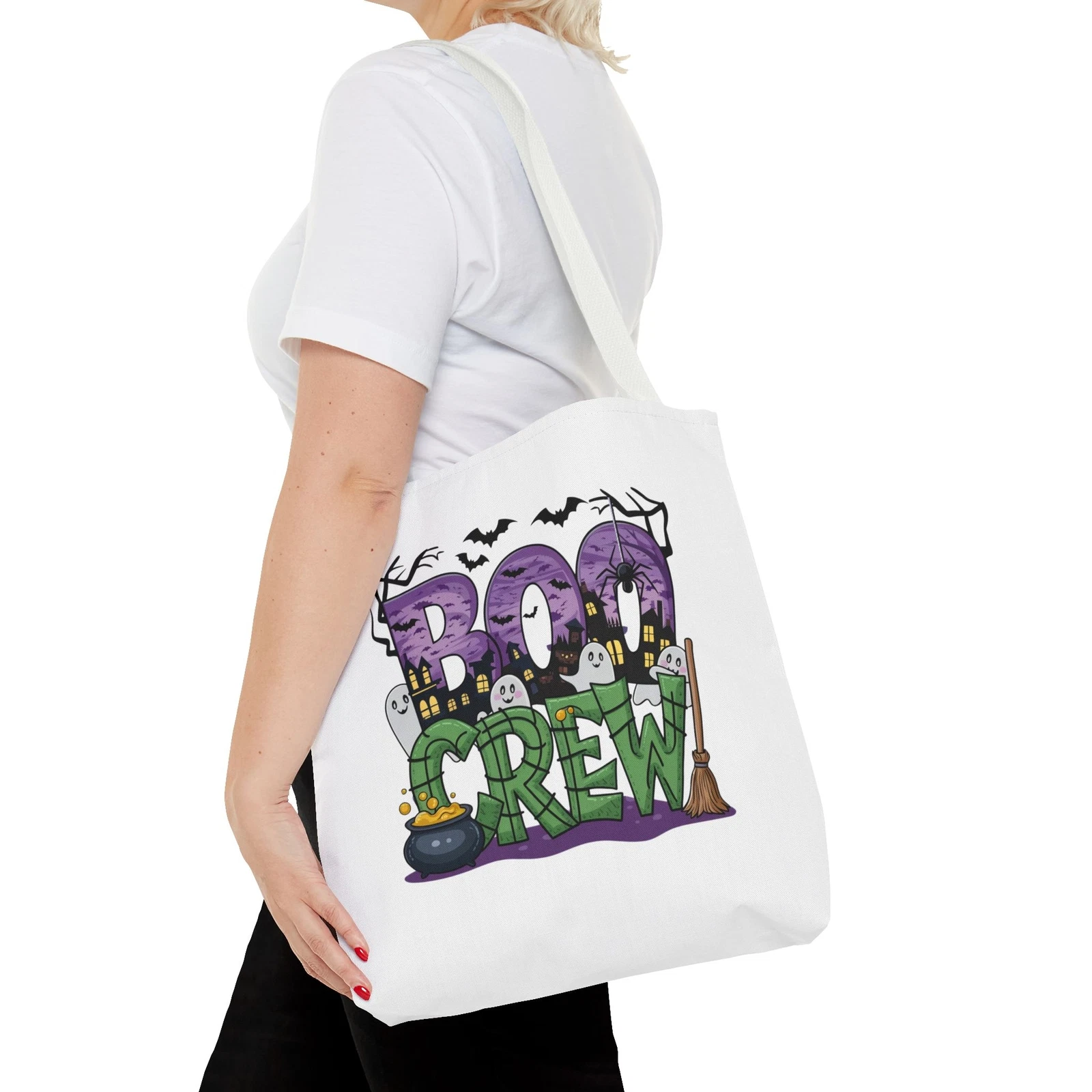 Boo Crew Halloween Tote Bag (AOP)