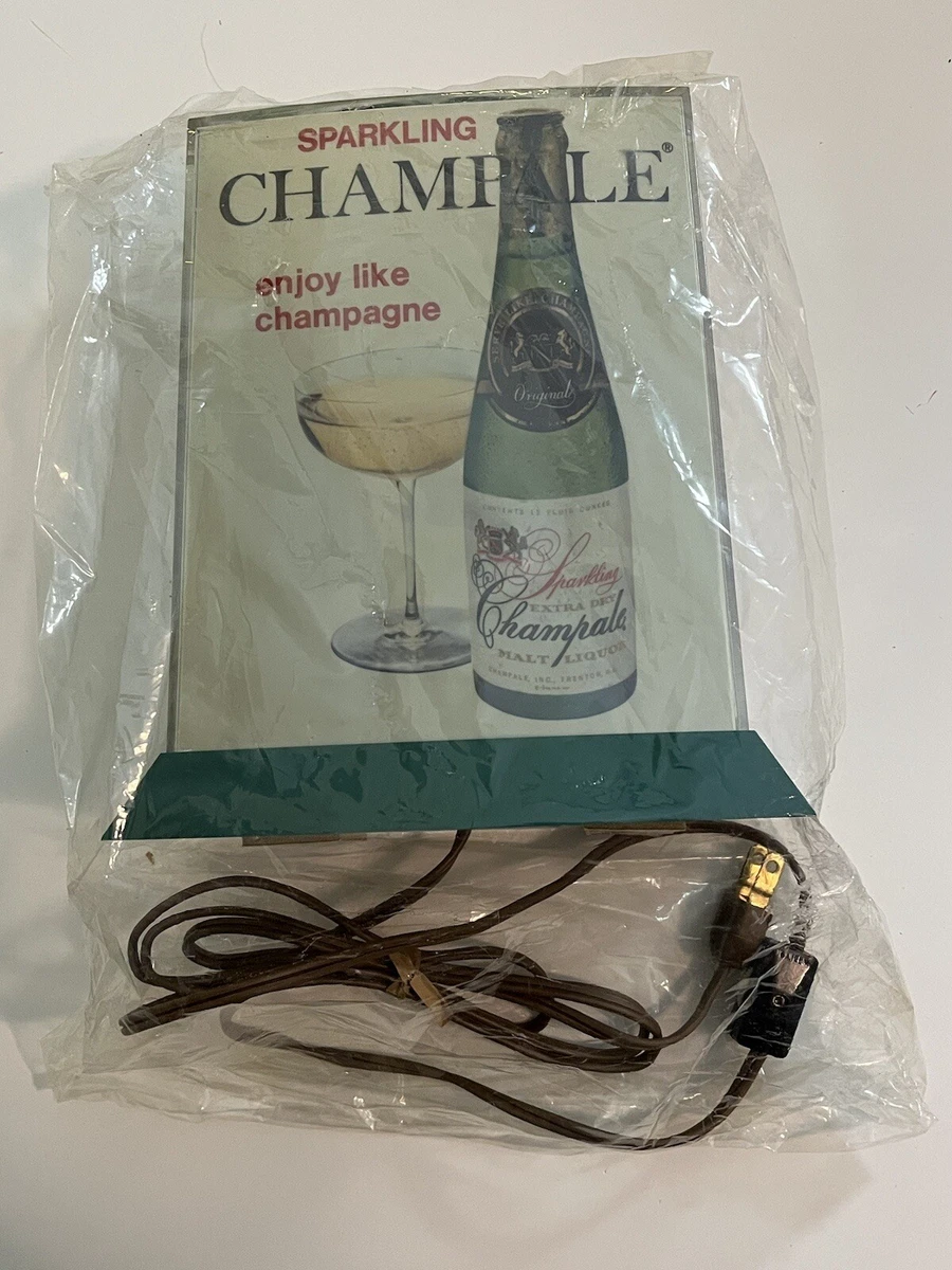 Vintage SPARKLING CHAMPALE Bar Light Sign Malt Liquor Beer Champagne Advertising