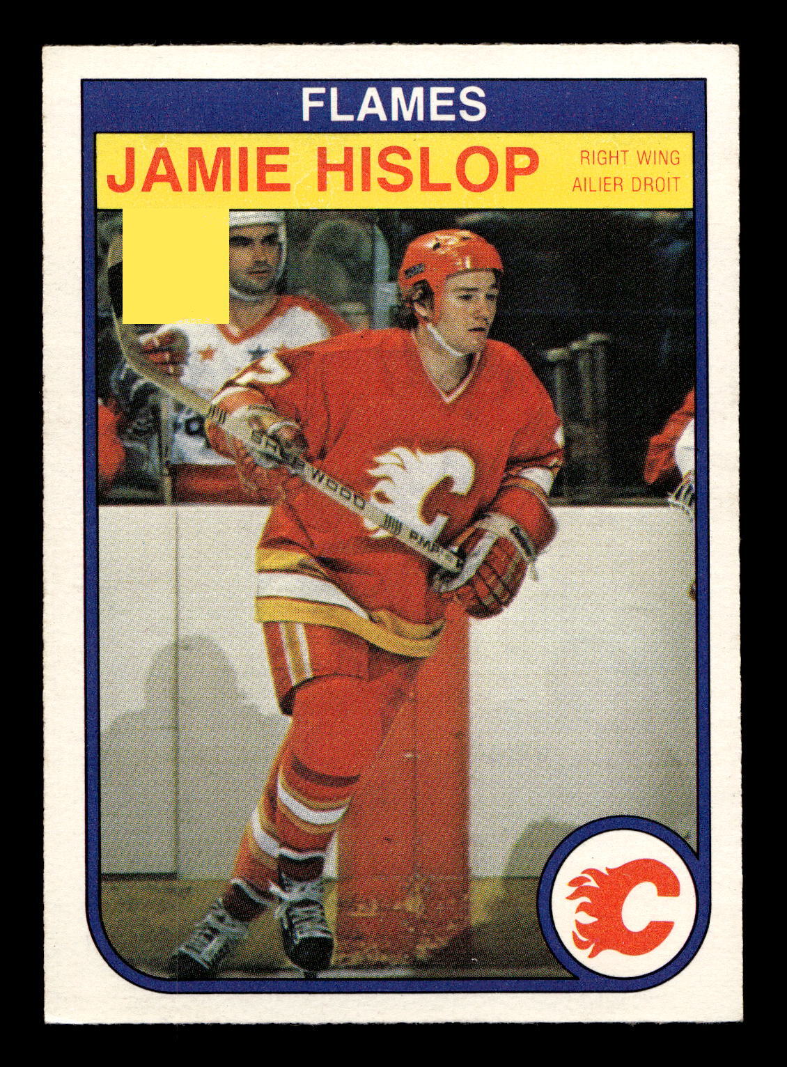 Jamie Hislop 1982-83 O-Pee-Chee #47 Calgary Flames Ex-Mt