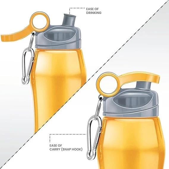 MILTON Hawk 750 Stainless Steel Water Bottle, 750 ml, Yellow Leak C8049 - Image 3 of 4
