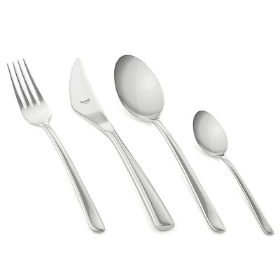Besteckservice Edelstahl Linie Efeu Mepra, für 6 Personen, 24-teilig Edelstahl 18/10