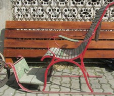 Antiker Schlitten H/B/L ca. 90/42/110 cm