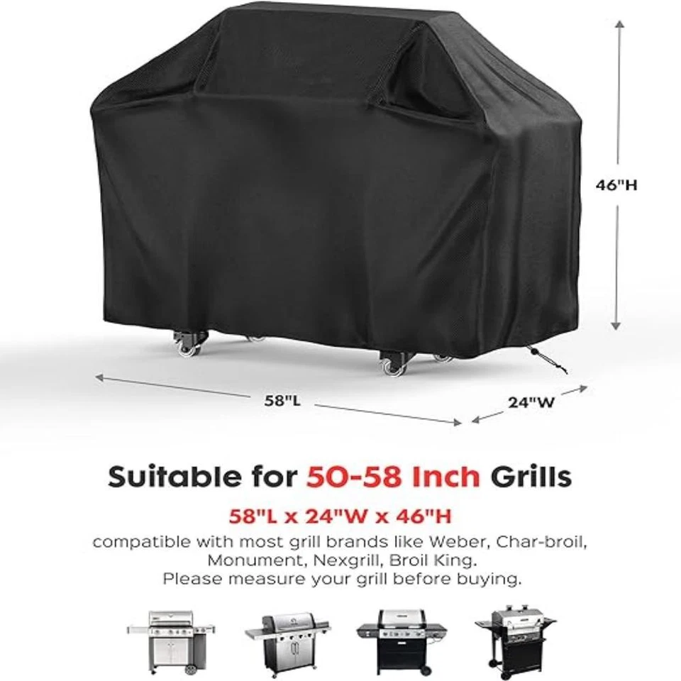 210D Oxford Fabric Cloth Heavy Duty UV Protected Grill BBQ Barbecue Cover US - Image 2 of 4