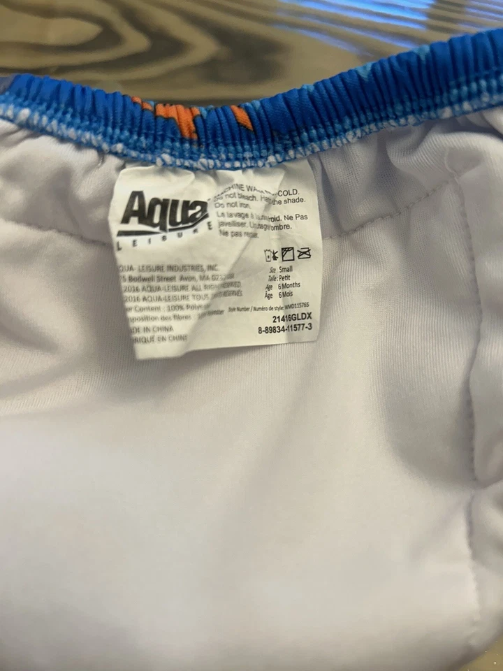 Pañal de Natación Aqua Leisure Pequeño 6 Meses Escuela de Natación Pañal de Natación Reutilizable Foto 3 de 4