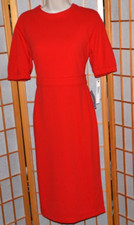 NWT Maggy London Candy Apple Red Stretch Crepe Career~Cocktail Party Dress Sz.6
