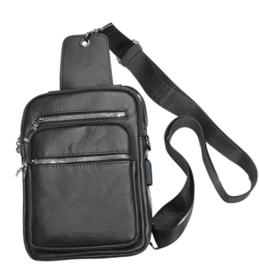 Borsello uomo tracolla in di eco pelle borsa zaino marsupio da