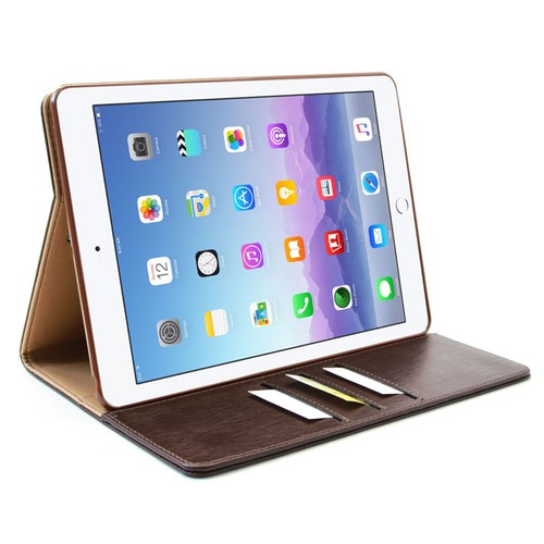 Premium Leder Cover Apple iPad Air 2 (9,7") Schutz Hülle Tablet Smart Case Etui - Picture 63 of 71