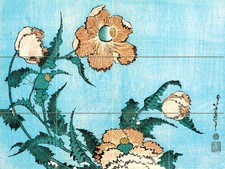 12 Tiles Japanese Art Flowers Ceramic Mural Backsplash Tile #445