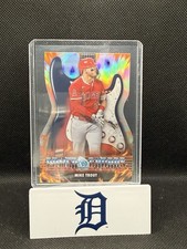 2026 Bowman Chrome Power Chords RARE DIE-CUT INSERT PC-24 Mike Trout, Los Angele
