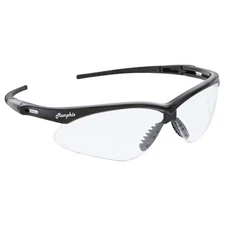 MCR Safety MP11PF Memphis Series Black Wrap Around Safety Glasses w/ Clear or