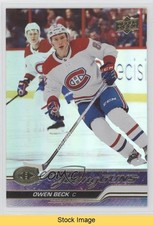 2023-24 Upper Deck Series 1 Young Guns Silver Foil Owen Beck #214 READ 1ac1