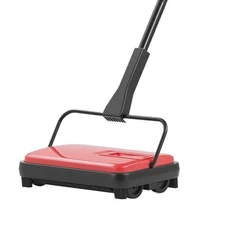 Carpet Sweeper, 6.7 in Sweeping Paths, Floor Sweeper Manual Non Electric, 300 ml