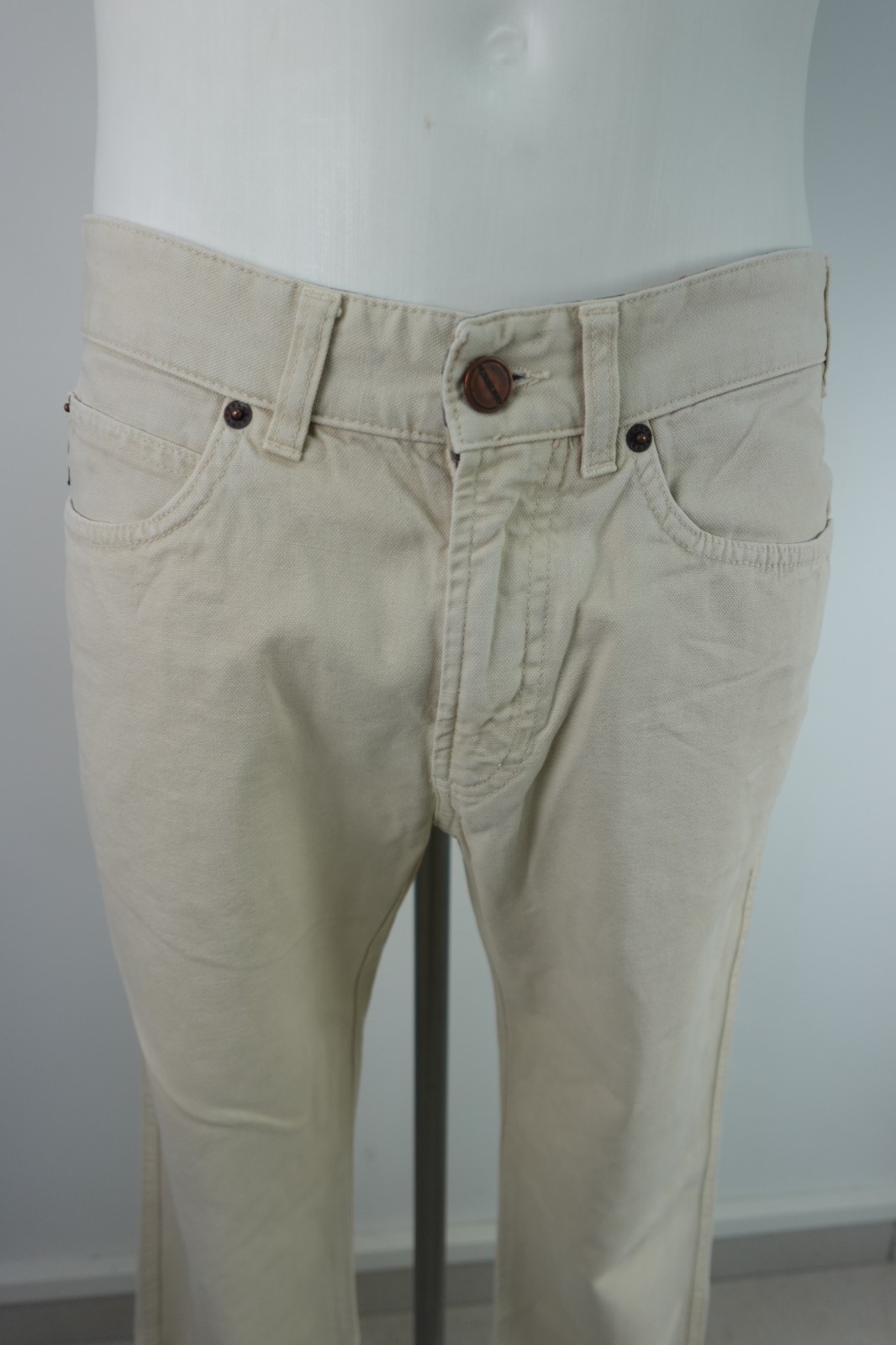 Burberry Men's Trousers Size 32/46 Pant Man Vintage Italy Casual Cotton Slim thumbnail 2