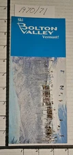 1970 /71 BOLTON VALLEY SKI AREA BROCHURE W/TRAIL MAP INSIDE.  MINT PERFECT!