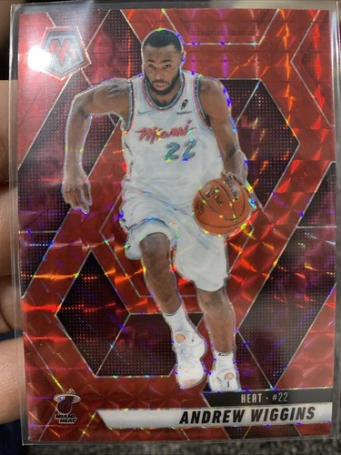 Andrew Wiggins 2024-25 Panini Mosaic #175 Red Holo Prizm SP Mint 🏀🔥💎