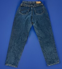 VTG Lee Riders Jeans Womens 10 Dark High Waist Tapered Leg USA Denim 80s Cowgirl