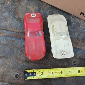 Vintage Revell Large Scale Slot Car Set 1964 Corvette Ferrari