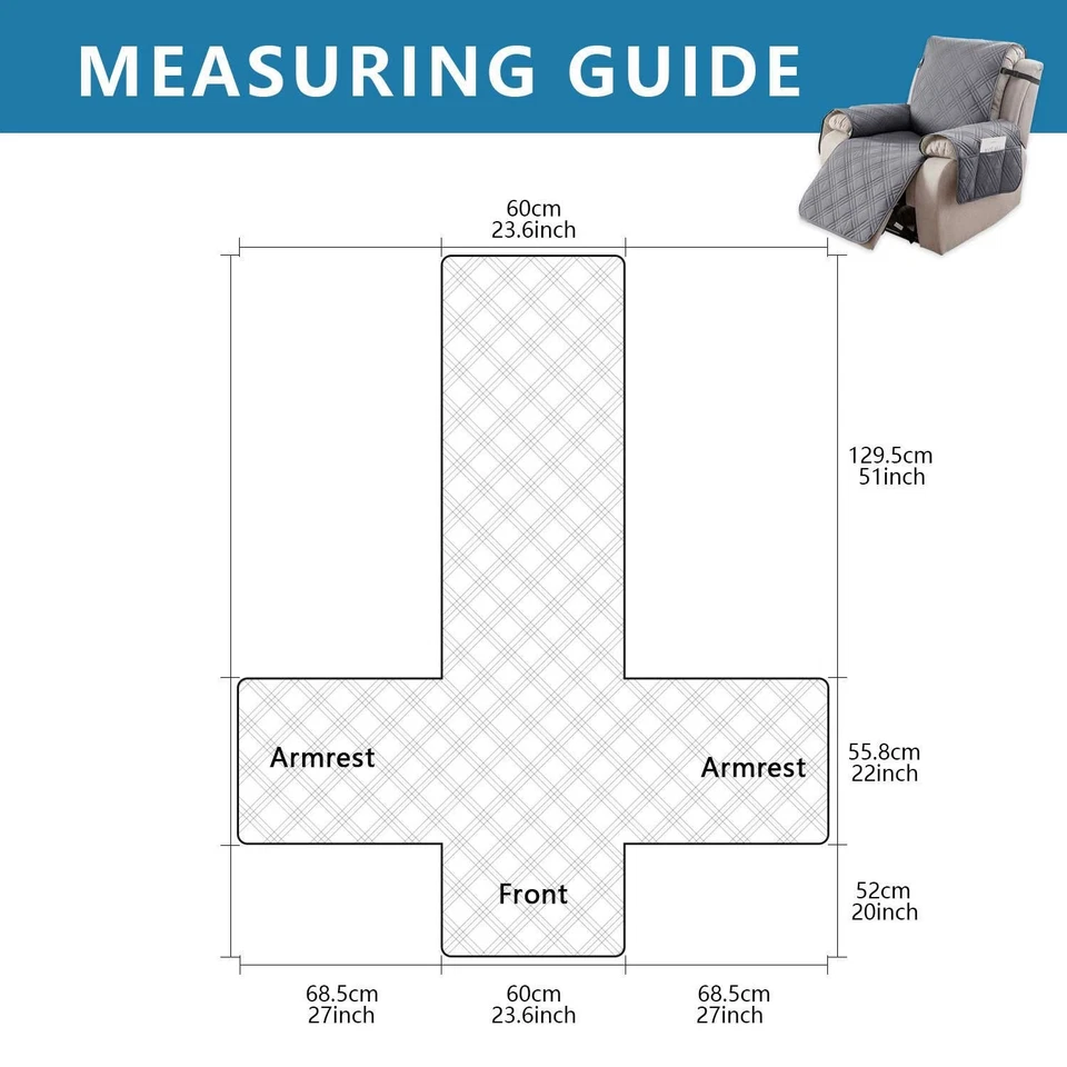 100% waterproof non-slip recliner cover Warm pet protection household items - Image 3 of 4