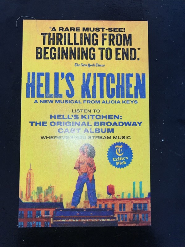 Hell’s Kitchen Musical Minicard Collectable Rare Thrilling Making A Killing LAST