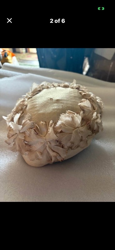 Vintage Beige Floral Mesh Fascinator Headpiece One Size for Women Formal