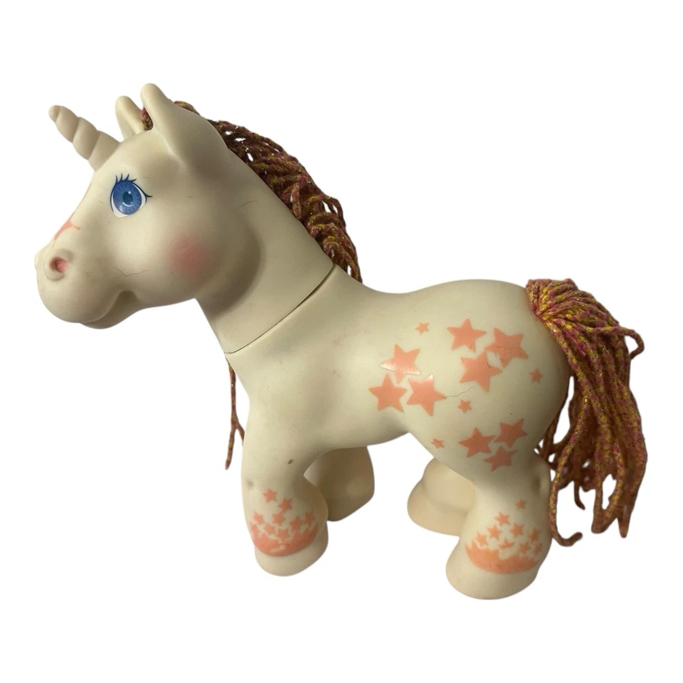 Vintage Hasbro Cabbage Patch Kids Pony Crimp & Curl Unicorn W/ Stars 1992 Braids - Image 2 of 4