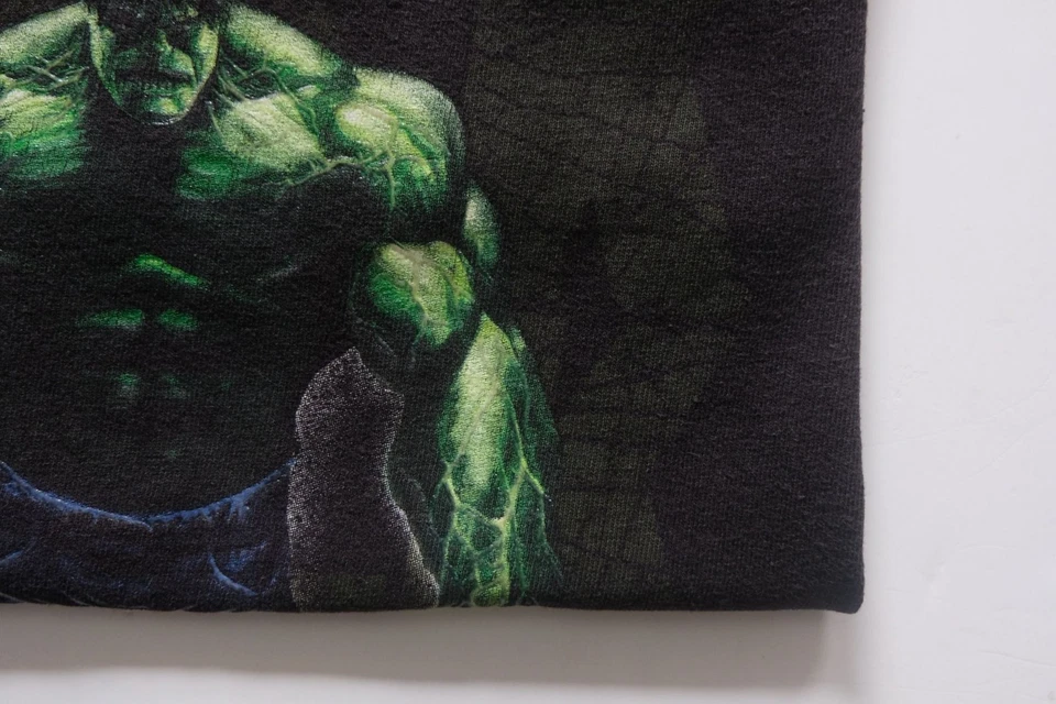 INCREDIBLE HULK VTG Y2K RETRO 90s MARVEL CARTOON COMIC T SHIRT 2008 YOUTH SZ M - Image 4 of 4