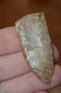 Salvaged Kaolin Chert Paleo Clovis Jackson Co Illinois 2 x .7/8 Great Material