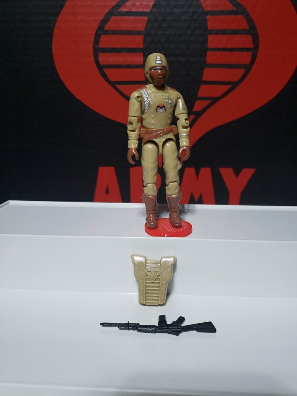 GI Joe Crimson Guard Tan Desert Cobra Black Major 1st Run Custom