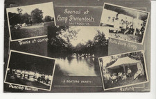 NICE 1916 GROTTOES VIRGINIA VA CAMP SHENANDOAH SCENES MULTI VIEW POSTCARD
